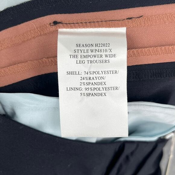 Wildfang The Empower Wide Leg Colorblock Trouser Black Brown New Size 8 - Picture 7 of 8